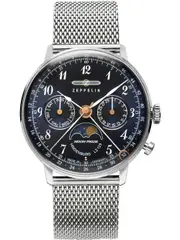 Zeppelin 7037M3 Blue Dial Silver Stainless Steel Womens Watch