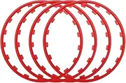 Car Rim Edge Protection Ring, Tire Protection Decoration. Compatible for Tesla Model 3 Y 18/19/20 Inches 2017-2022 (Color : Red 18inch)