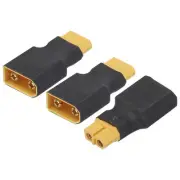 3pcs XT60 Female to XT90 Male Connector Adapter for RC/RC LiPo Battery Converter