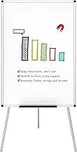 VIZ-PRO Magnetic Portable Easel Dry Erase Board, Flipchart Easel Stand Tripod Whiteboard, 24" W x 36" L
