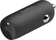 Belkin BOOSTCHARGE 30W Fast Car Charger, Compact Design w/USB-C Power Delivery Port, Universal Compatibility for iPhone 14, Galaxy S23, Note Series, and More - Black