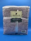 PAVILIA Sherpa Throw Blanket for Couch Sofa, Light Purple Lavender Fluffy War...