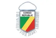 Mini banner flag pennant window mirror cars country banner congo