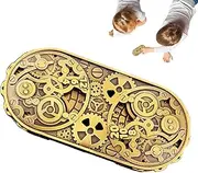 Metal Dice | Game Spinner Dice in Metal - Dorm Home Group Activities Props, Fantasy Aluminum Alloy Engraving Toy for Friends, Classmates, Family