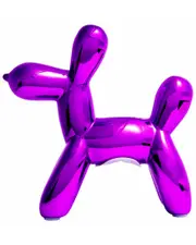 Interior Illusions Plus Purple Mini Balloon Dog Bank 7.5" Tall