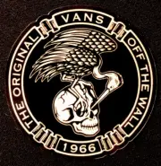 VANS STICKER “1966 OFF THE WALL” GLOSSY 3 INCHES ROUND SUPREME QUALITY ￼