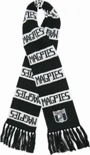 Collingwood Magpies AFL Heritage Club Supporter Scarf