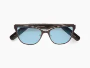 Lucyd Smart Sunglasses | Electra Model | Bluetooth Audio Glasses | Open Ear | Noise Canceling Wireless Mics| Narrow Size Chromatic Blue