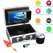 7" Inch Monitor 50M 1000tvl Underwater Fishing Video Camera Kit 6 PCS LED Lights
