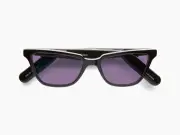Lucyd Smart Sunglasses | Nebula Model | Open Ear | Noise Canceling Wireless Mics | Compatible with Voice Assistants | Narrow Size Chromatic Purple