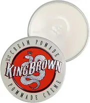 King Brown Cream Pomade - Light to medium hold styling cream, water soluble, lemon myrtle and sandalwood scent, neutral sheen, 75g
