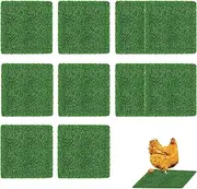 Nesting Pads for Chicken Coop–Thick Artificial Grass for Comfortable Laying, Washable & Durable 10-Pack Nesting Box Pads for Chickens,Perfect Egg Laying Warmth