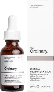 The Ordinary Original Caffeine Solution 5% + EGCG | 30 ml | Solution for Dark Circles and Puffy Eyes