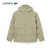 在飛比找momo購物網優惠-【LACOSTE】男裝-時尚百搭羽絨外套(卡其色)