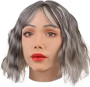 CRRCLSY Silicone Realistic Mask Female Full Face Can Make up Mask for Crossdresser Transgender