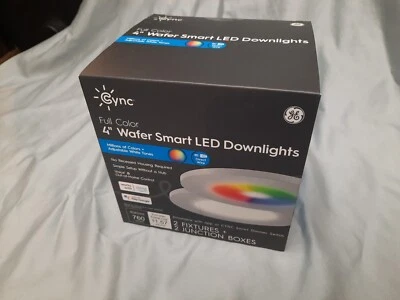 CYNC Smart LED Wafer Downlights, 4 Inch, Full Color and White Tone, Alexa