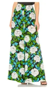DIANE VON FURSTENBERG DVF Silk Palazzo Pant Floral Wide Leg SSENSE 2 NWT $398