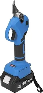 Cordless Electric Pruning Shear Low Noise Ergonomic Handle High Carbon Steel Tree Branches Cutter BL1815 BL1820 18V Blue