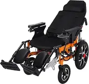 20Miles Long Travel Range,Lightweight Reclining Electric Wheelchair for Adults,All Terrain Foldable Intelligent Motorized Wheelchair,Power Reclining Wheelchair for Travel and Daily Use