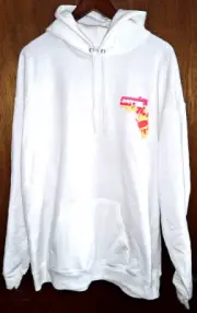 HOODIE SWEATSHIRT/HANES ECOSMART/XL/GROOVACIDITY DESIGNS/NEW/FREE U.S. SHIPPING