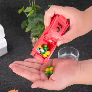 Pill Box 7 Day AM and PM Pill Box Portable Pill Organizer with 14 DEE