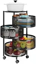 Kitchen rack Rotating Rack Floor Multi-layer Multi-functional Storage Rack Corner Rack Suitable for Storing Fruit Vegetable and Snacks Kitchen storage