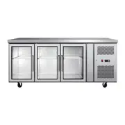 Atosa Glass Three Door Cooling Table