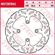 TRW Lucas Brake disc MST287RAC,rigid