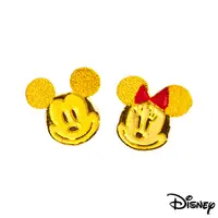 在飛比找PChome24h購物優惠-Disney迪士尼系列金飾 黃金耳環-搖擺米奇美妮大頭款