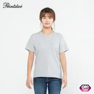 【Oh T-Shirt】Printstar 00108-VCT 全棉V領T恤 短袖 素T 團體服 班服 上衣 情侶服