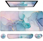 Desk Mat, Mouse Pad with Wrist Rest, 4-in-1 Large Mouse Pads for Desk, Ergono...