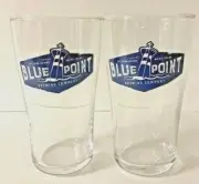 Blue Point Brewing 16 oz Pub Pint Glass - Set of Two (2) Glasses - New & F/S