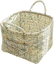 Fabric Storage Bin - Large Capacity Boho Cloth Storage Bins,Portable Folding Laundry Hamper Space-Saving Organizer With Handle For Toys Nursery Bathroom Bedroom Dorm