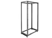 StarTech.com 4-Post 42U Mobile Open Frame Server Rack, 19" Network Rack with Casters, Rolling Rack for Computer/AV/Data/IT Equip