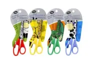 Printed Kids Scissors Safety Children School Plastic Paper Card Art Craft Cut