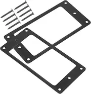 SECFOU 2 sets Wear Resistant Metal Pickup Protection Frames for Electric Guitar High Precision Mounting Rings with Screws Fit Guitar Replacement Parts