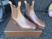 RM Williams Dynamic Flex Craftsman Mens Leather Boots DARK TAN 8H 9US BRAND NEW