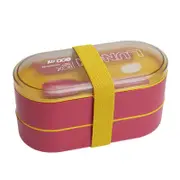 Oval Double Bento Box Japanese Snack Containers For Hot Food Insulated Lunch Kids Breakfast Boxes Lunchboxes