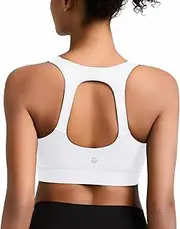 [RUNNING GIRL] Sports Bras for Women, Moulded Cup High Impact Workout Sports Bra Racerback Yoga Bra High Support