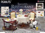 Peanuts Snoopy's Restaurant Complete Set of 8 Figure Re-Ment