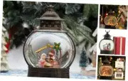 Christmas Nativity Snow Globe, Musical Lighted Christmas Snow Ty- Nativity