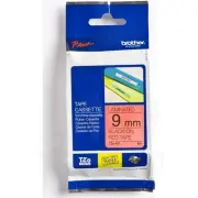 Brother Glossy Black On Red Label Tape 9Mm X 8M - TZE421
