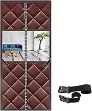 Door Curtain, Insulated Door Curtain, PU + Cotton Door Curtains Thermal, Winter Door Curtain(Brown,90 * 200cm/35 * 79in)