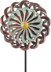 Metal Wind Spinner Large Kinetic Sculpture Windmill Yard Art Patio Lawn Garden