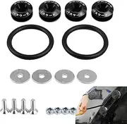 Quick Release Bumper Clips | Bumper Quick Release Fasteners Kit - Quick Release Front Rear Bumper Fasteners Bumper Holders O-Rubber Band for Car Bumper Trunk Hatch Lids Matx-au