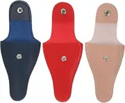 WEKAMOS 3Pcs Scissor Holder Bag for Cuticle Scissors Manicure Scissors Stylish Nail Scissor Pouch with Buckle Closure Durable Protective Design for Safe Storage and Travel
