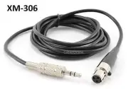 CablesOnline 6ft. Mini XLR Female / 3.5mm Stereo Male Plug Pro Lapel Mic Cable