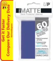 Ultra Pro Deck Protector Small Matte 60 Card Sleeves BLUE Size 62 x 89mm YuGiOh