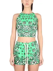 [Red Valentino] Red Valentino-Carre' Bandana Top-Donna 40