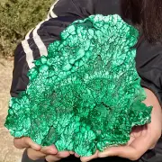 1.51LB Natural Polished Malachite Gem Stone Quartz Crystal Slice Mineral